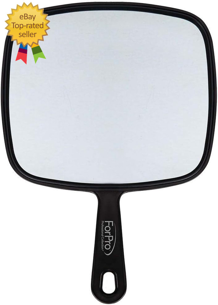 Extra Large Hand Mirror with Handle 9" W X 12" L Multi-Purpose Handheld Mirror