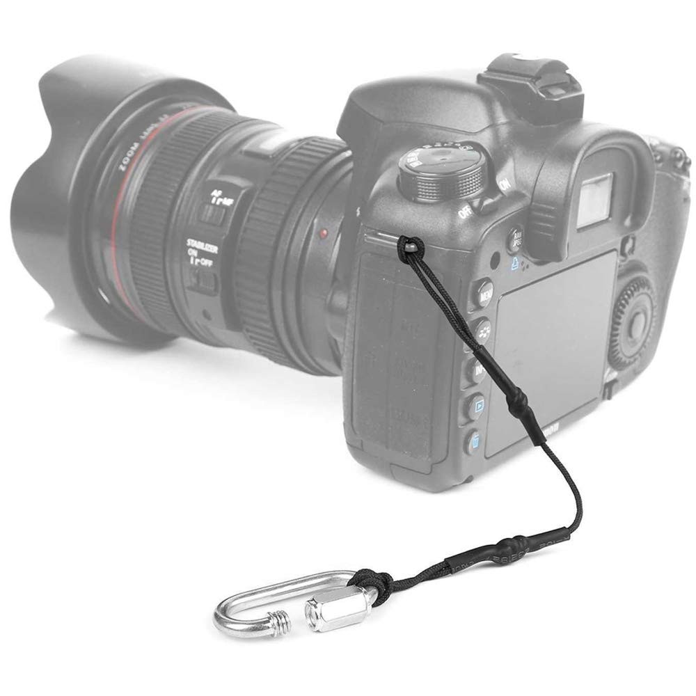SourceTon 4 Packs Camera Tether Safety Strap, Strap for Small, Black