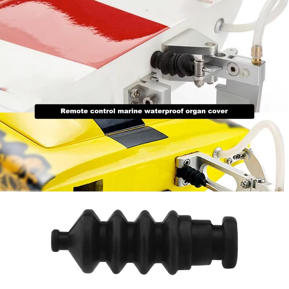 Create idea 5PCS Waterproof Push Rod Rubber Seal Bellow Protection Black
