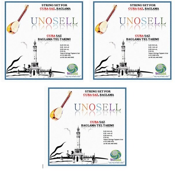 3 X String Set For Turkish String Small Size Cura Saz