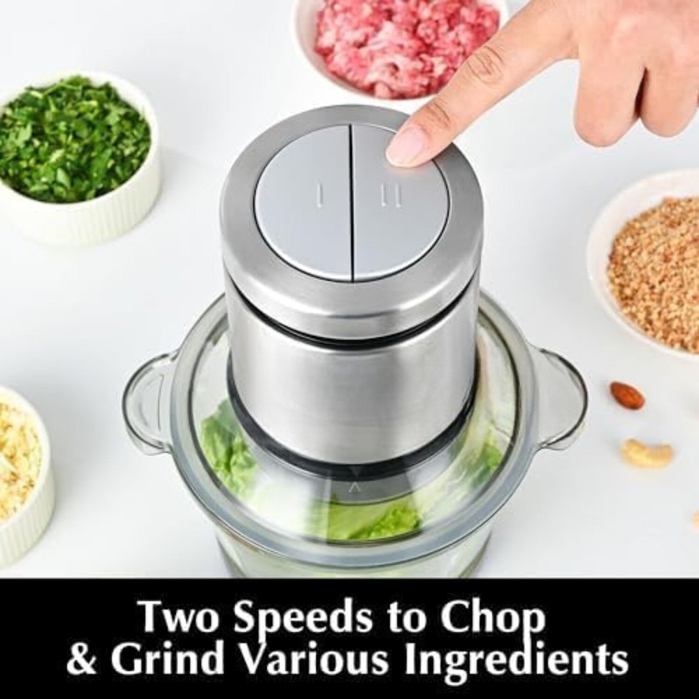 Mini Food Processor, 400W Powerful Mini Chopper with a 3-Cup Bowl and S-Blade