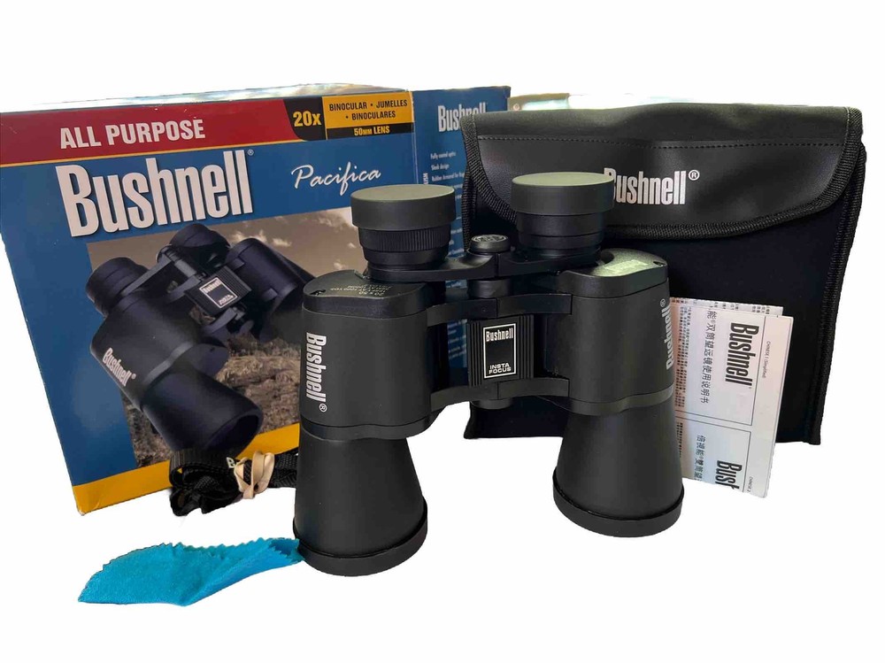 Bushnell Pacifica 20x50 All Purpose Binoculars- Open Box- Complete- Excellent