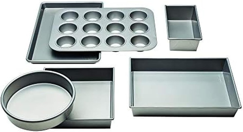 Professional Non-Stick 8-Piece Bakeware Set Silver