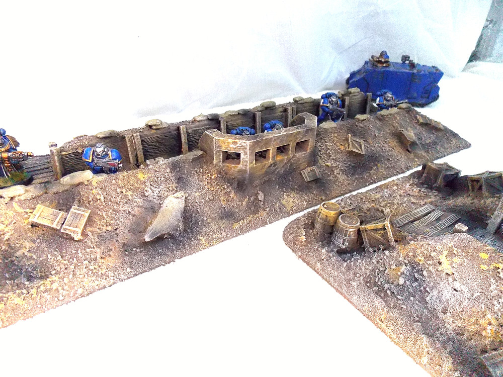 WARGAMING TERRAIN PAINTED ADVANCE ORDERS,TRENCH SYSTEM