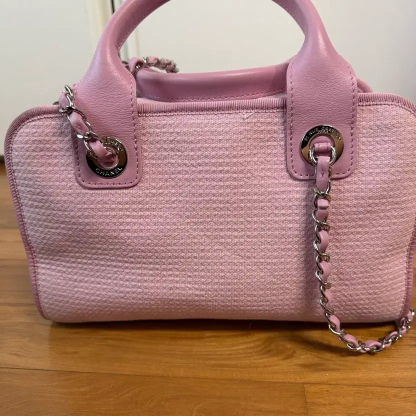 Chanel Bowling Dover Bag, Pink, Authentic