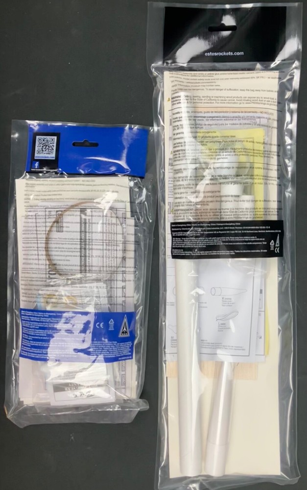 Two 2-Stager Lot! Estes Supernova & Twin Factor Flying Model Rocket Kits
