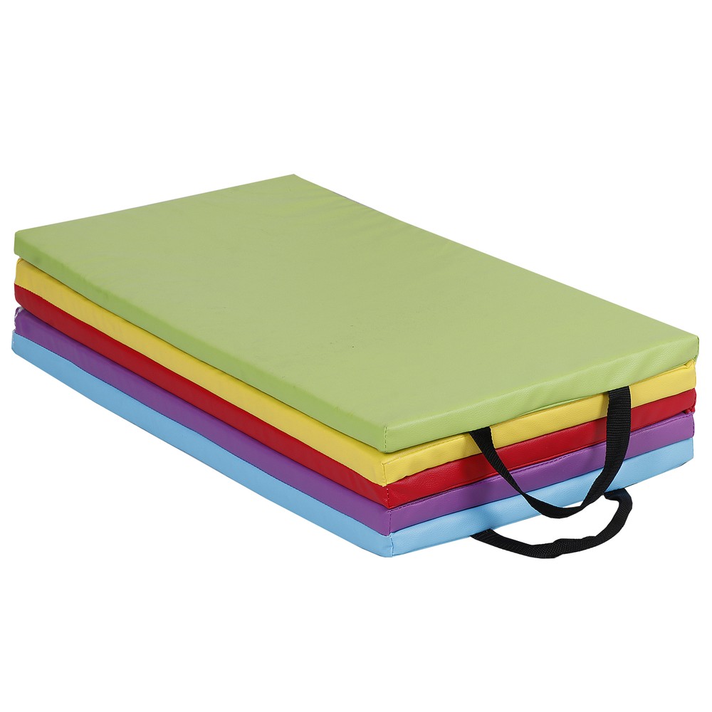 Vibrant Foldable Gym Mat For Kids And Beginners With Ample Exercise Space