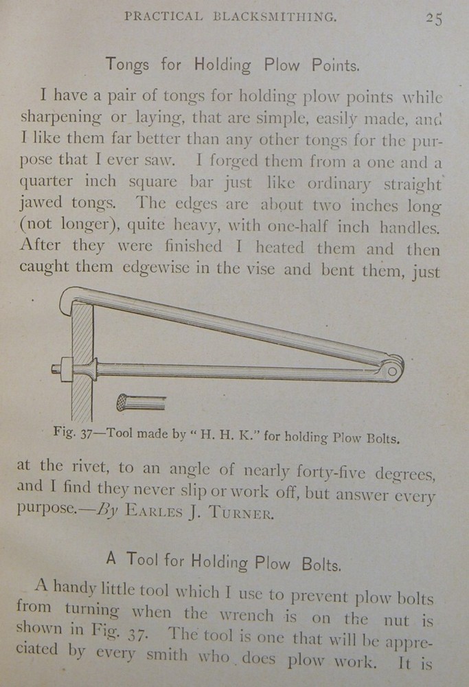 PRACTICAL BLACKSMITHING Blacksmith ANTIQUE TOOLS Anvil IRON Hammer Forge FARRIER