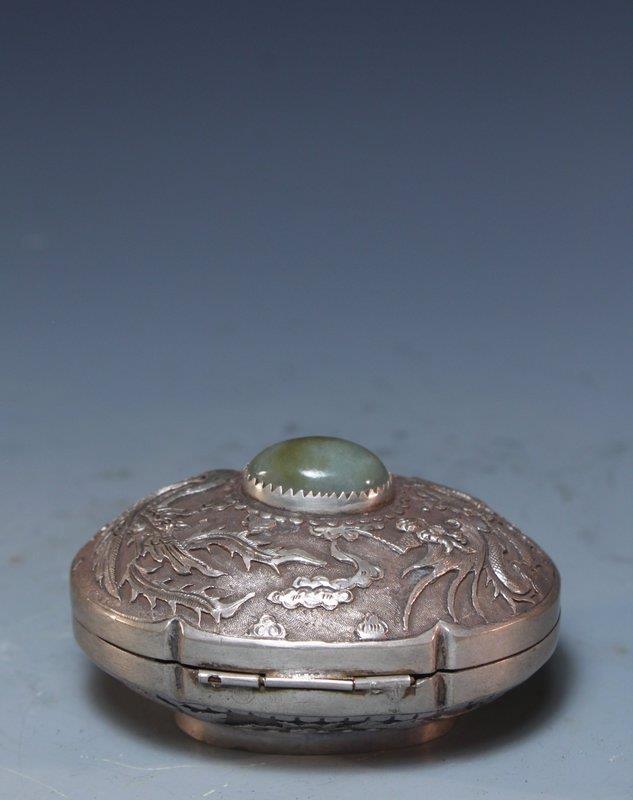 Antique Chinese Silver Box,