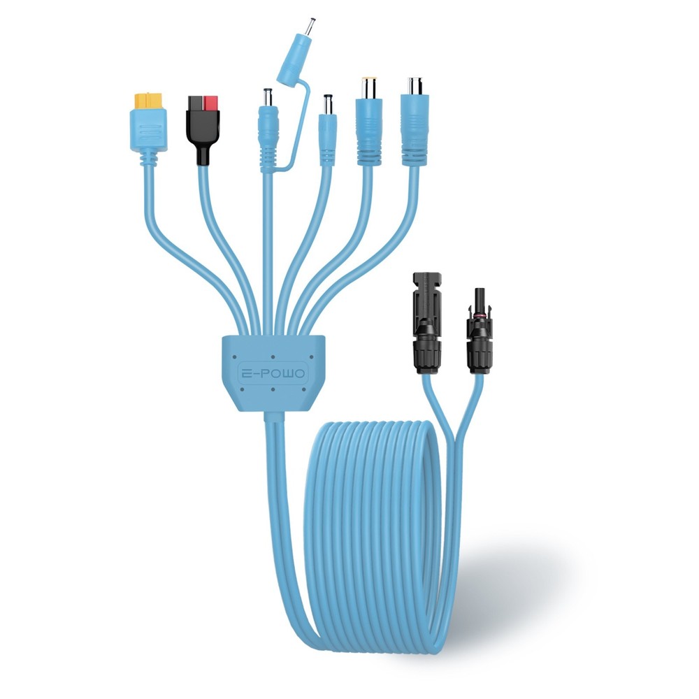 E-POWO Universal Solar Panel Adapter Cable for Jackery EcoFlow Power Station