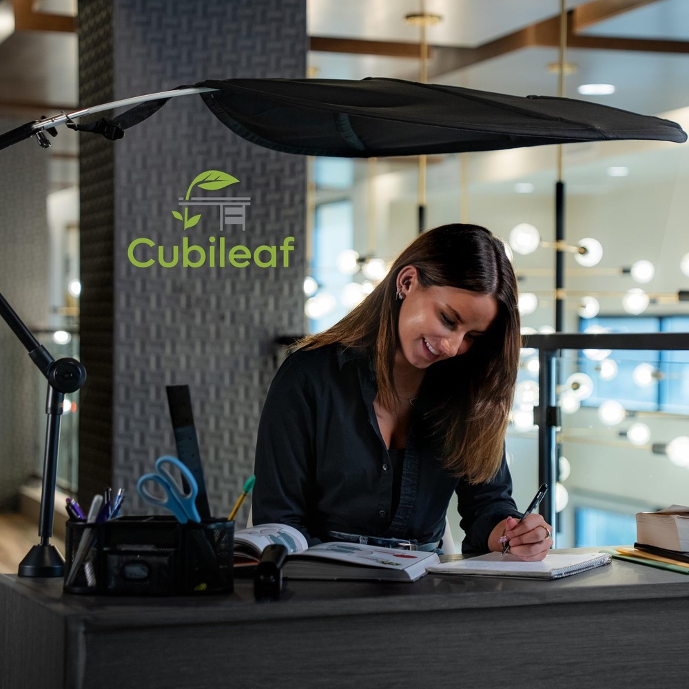 Fabric Cubicle Shade Leaf – Durable Cubicle Light Shield - Office Leaf to Blo...