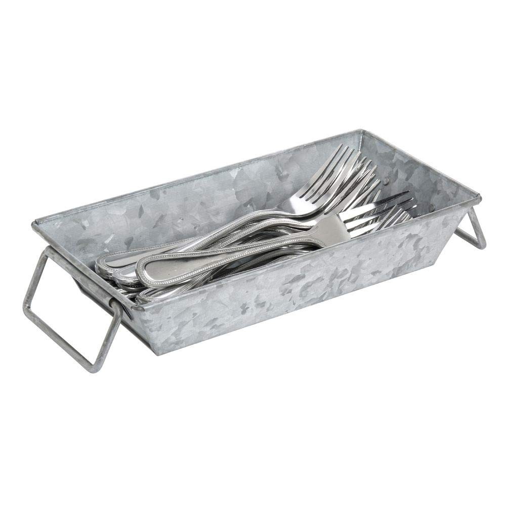HUBERT® Galvanized Metal Serving Pan Rectangular - 10" L x 5" W x 2" H