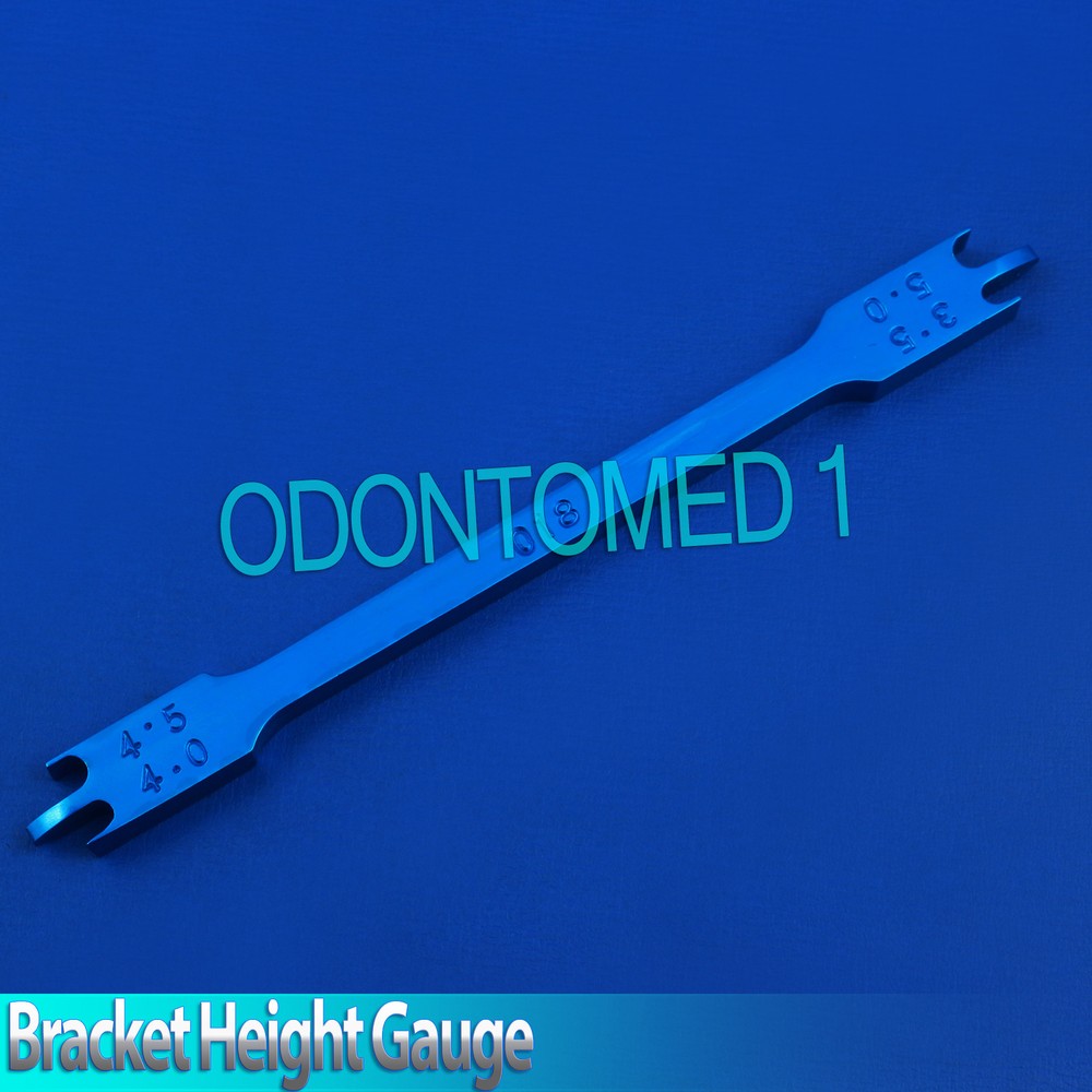 Blue 018 Dental Bracket Positioning Height Gauges Orthodontic instruments