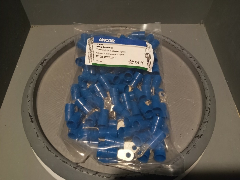 Ancor Nylon Ring Terminal, 100pk, 222243