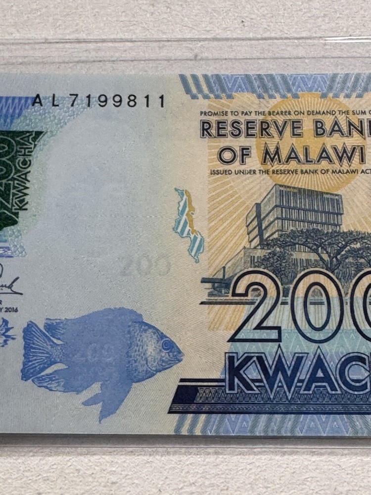 2016 Malawi 200 Kwacha P# 65a