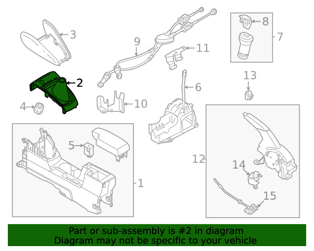 Genuine Nissan Shift Boot 96935-5EF2A