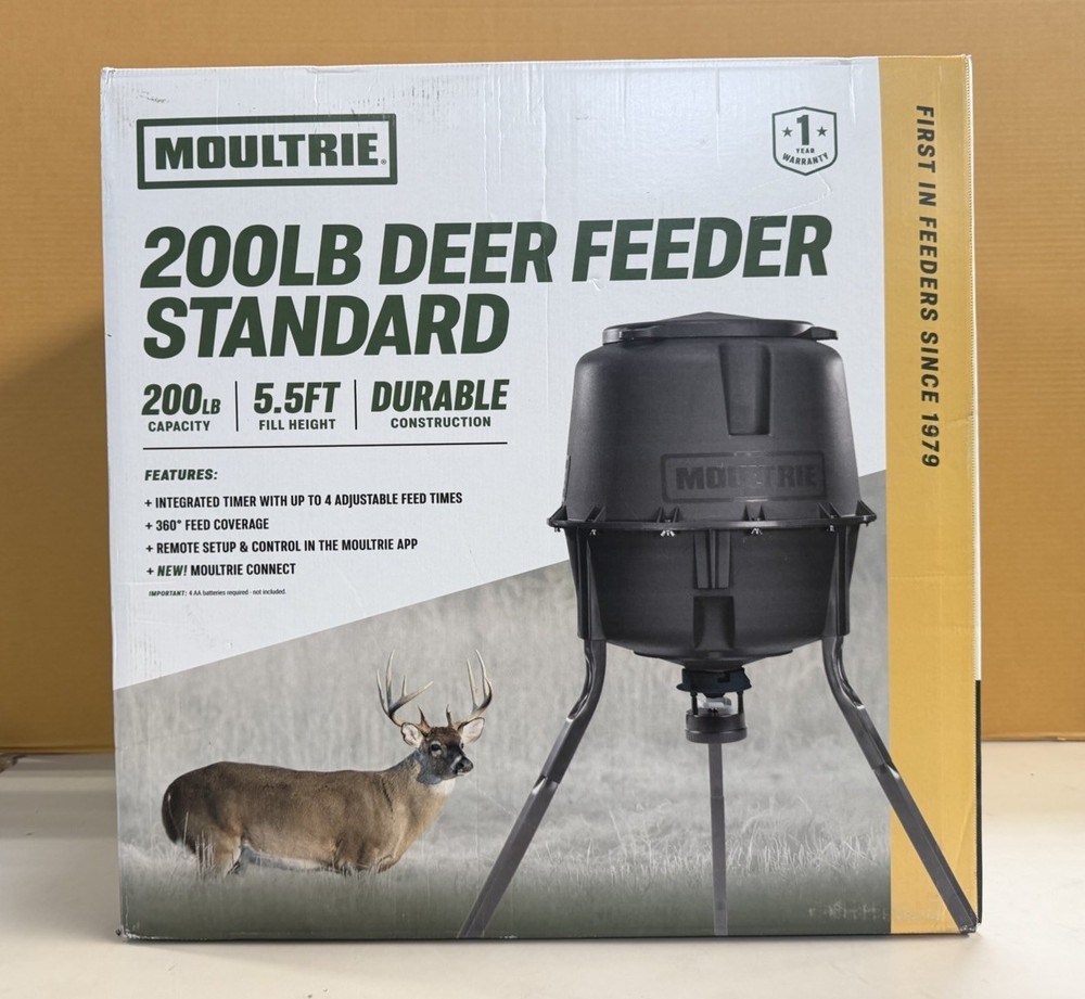 Deer Feeder Standard - 30-Gallon - Quick-Lock Hopper System - Digital Timer Con