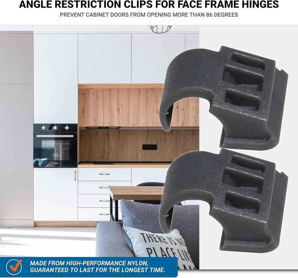 86 Degree Hardware Angle Restrictor Restriction Clips Face Frame Hinges