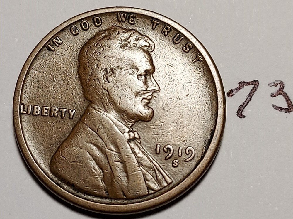 1919-S Lincoln Wheat Cent #73