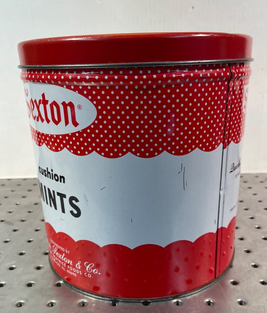 Vintage Sexton Cushion Mints Candy Tin Sexton Co