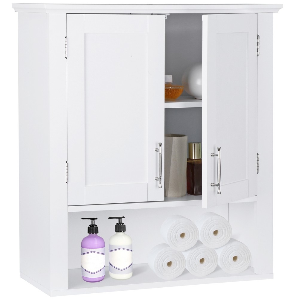 Bathroom Kitchen Cabinet Free Standing Cupboard Storage Organizer Shelf Durable