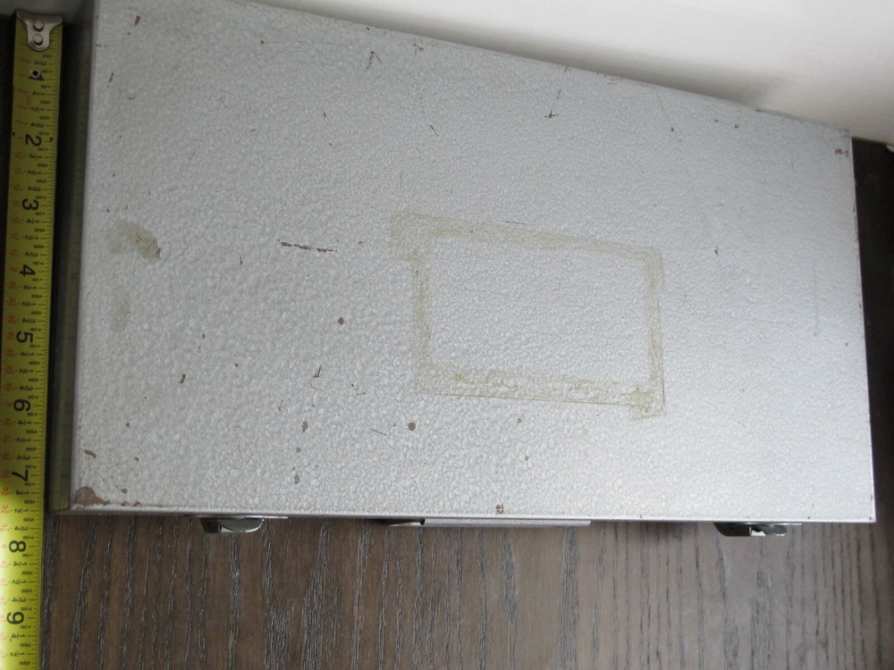 Vintage Microscope Glass Slides Box Case - Solid Metal - 150 Pieces Storage