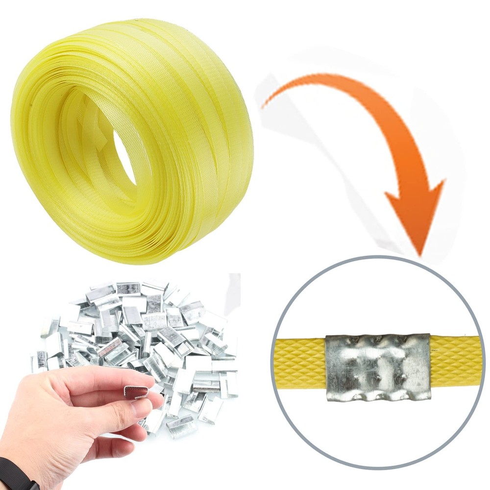 Poly Strap, Polypropylene Strapping, 320' Length, 1/2" Width, 330 lbs. Break ...