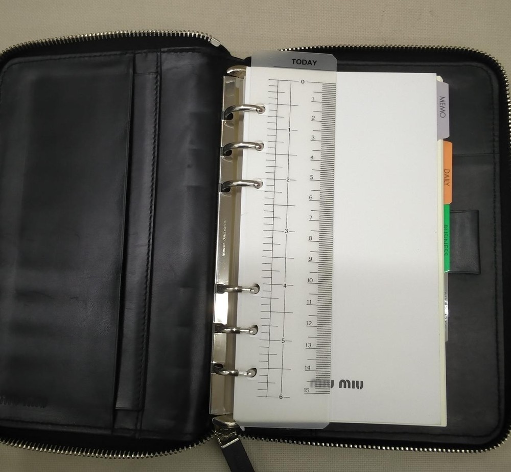 Miumiu Black Notebook Case