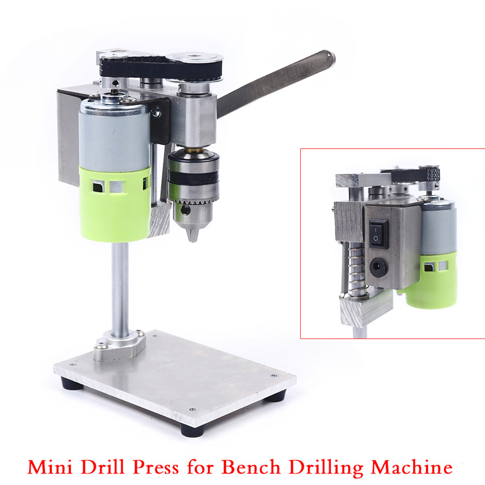 Mini Tabletop Drill Press Bench Small electric Drilling Machine 2 speed 110V