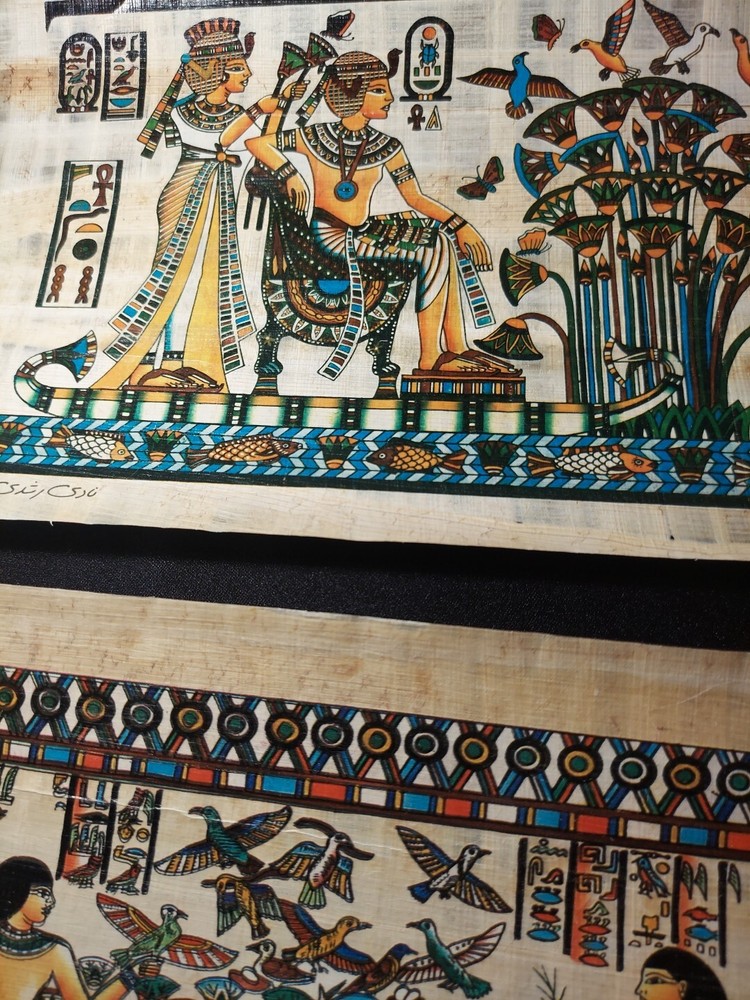 Set of 2 egyptian Papyrus