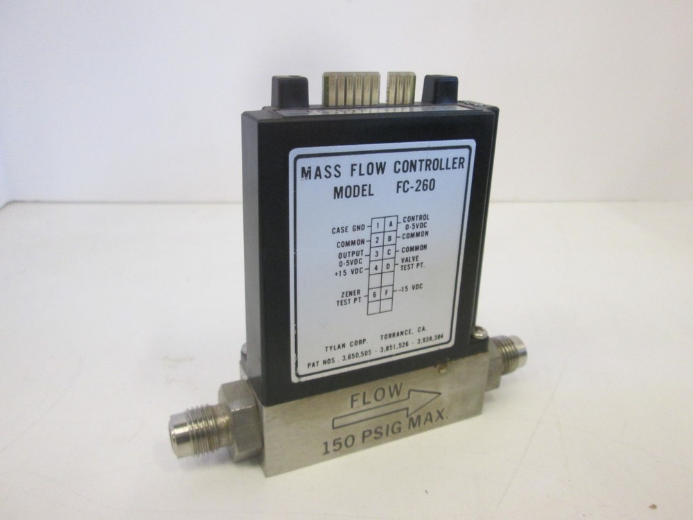 Tylan, FC-260, Mass Flow Controller, HCL, 2 SLPM, Used