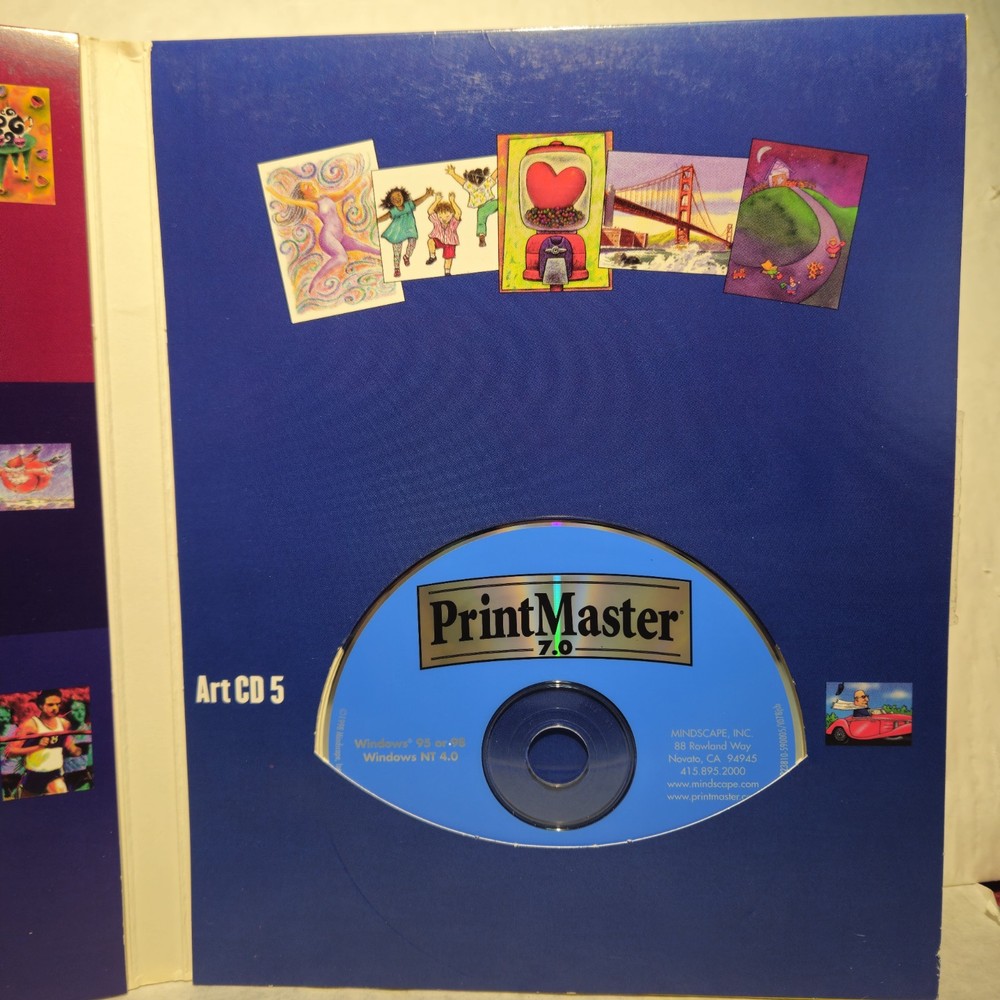 PrintMaster Premier 7.0 • Windows Graphics Desktop Publishing Software • 1998