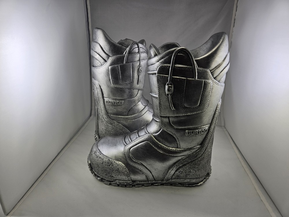 Burton Snowboard Boots (pair) Solid Cast Metal Display Advertisement 9"x4"x10.5"