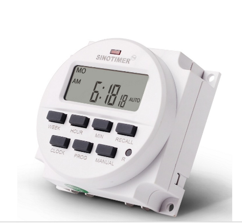 12V DC SINOTIMER DISPLAY TM618H-4 LCD Digital Timer Programmable Time Switch