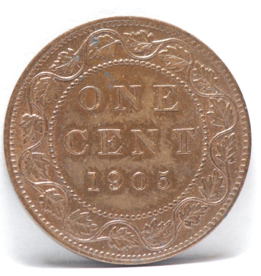 Canada, 1905 Large Cent, KM8, Uncirculated+, 7-15