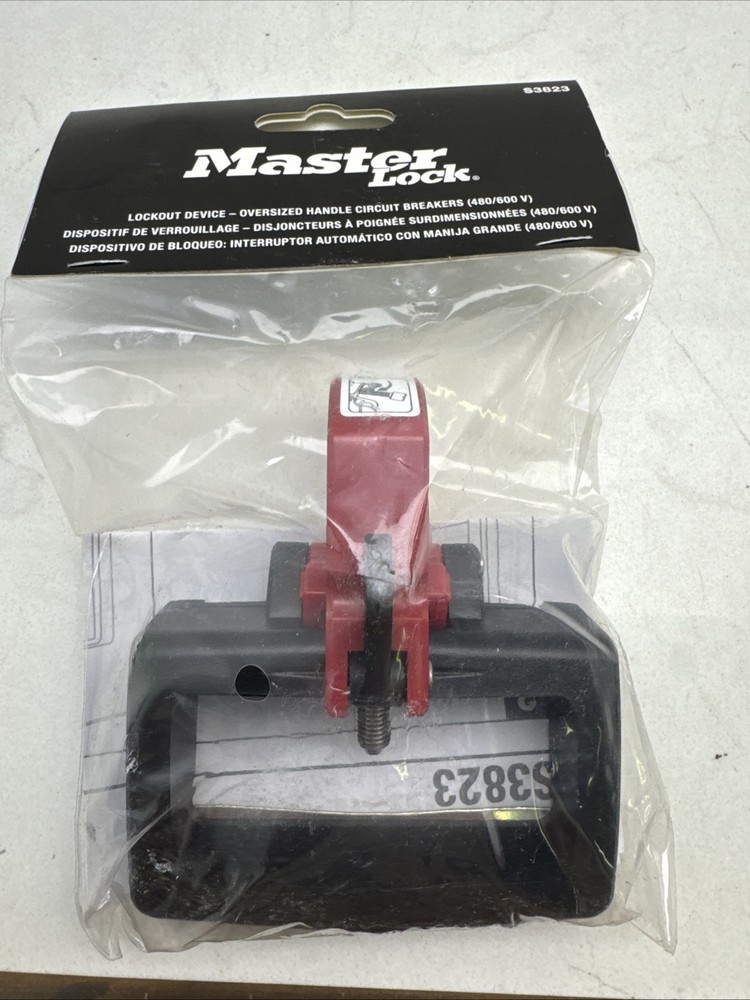 Master Lock Oversized Handle Circuit Breaker Lockout Device 480/600 V NIP