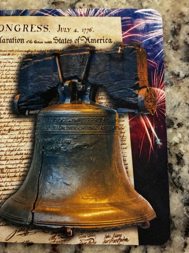 Liberty Bell U.S Constitution Bright Colored Mouse Pad Computers Electronics