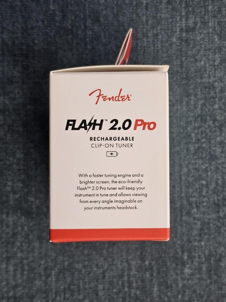 Fender Flash 2.0 Pro Rechargeable Clip-On Tuner - Black