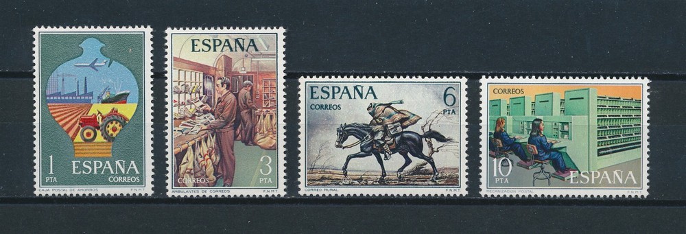 Spain  1954-7 MNH, Postal Services, 1976