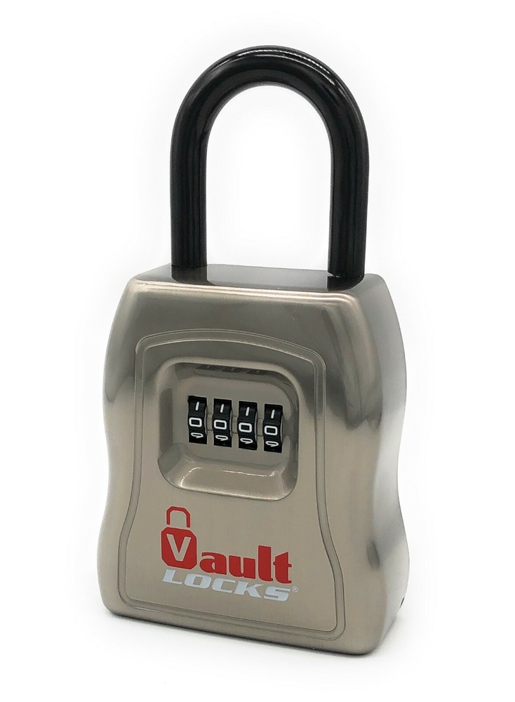 Key Storage Lock Box With Separate Combination For Locking Shackle Extra Secure
