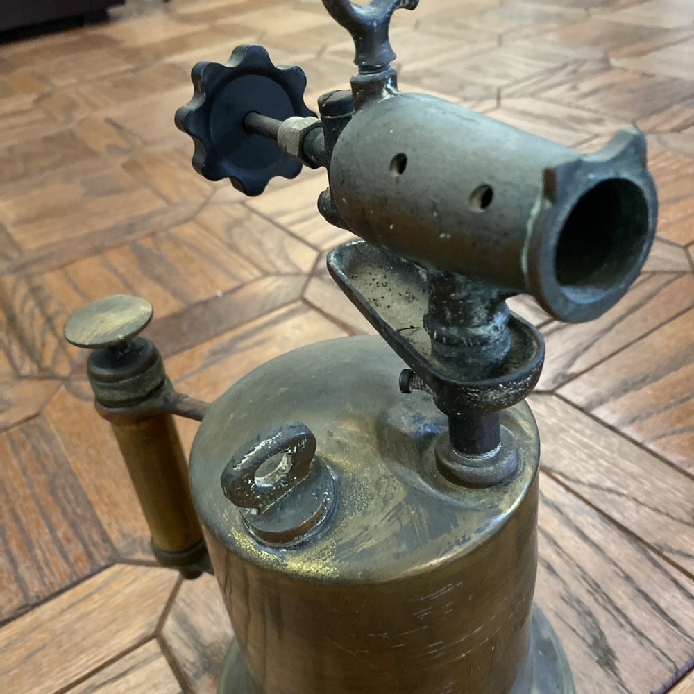 Antique Kant-Rust Solid Brass Blow Torch Welding Soldering Tool