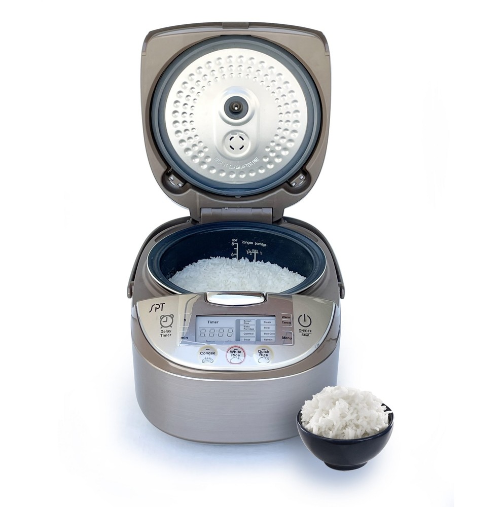 Sunpentown RC-1808 10 Cups Multi-functional Touch Button Uncooked Rice Cooker