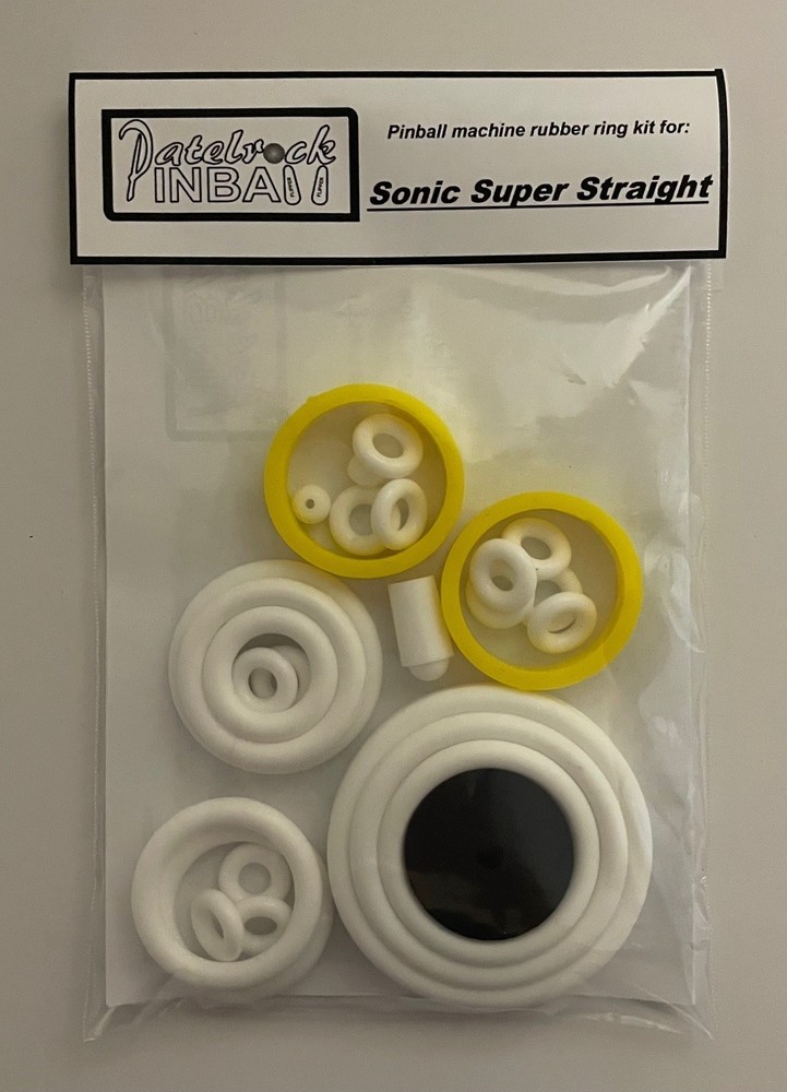 1977 Sonic Super Straight Pinball Machine Rubber Ring Kit