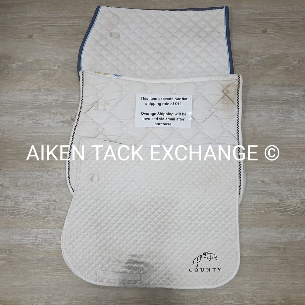 BARGAIN BUNDLE: Dover Saddlery, County, & Roma AP Saddle Pads (Read Description)
