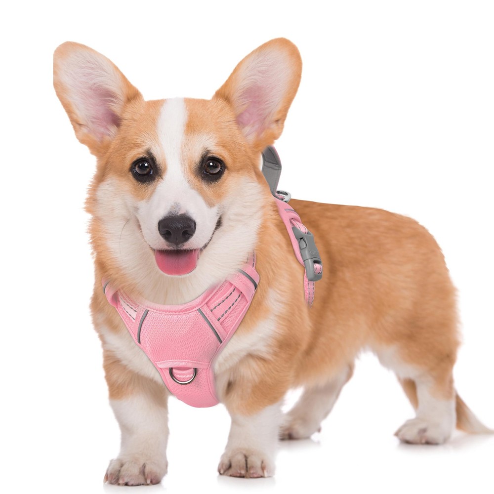 No Pull Dog Harness Large Reflective Dog Harness with Front Clip and Easy Con...