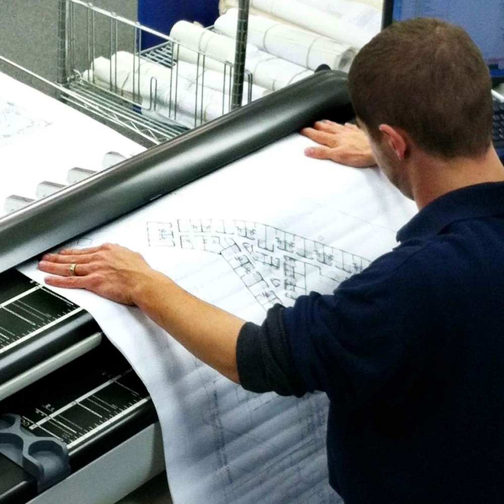 24" x 150' Wide Format Paper Plotter Paper CAD Bond Roll for Wide Format Printer