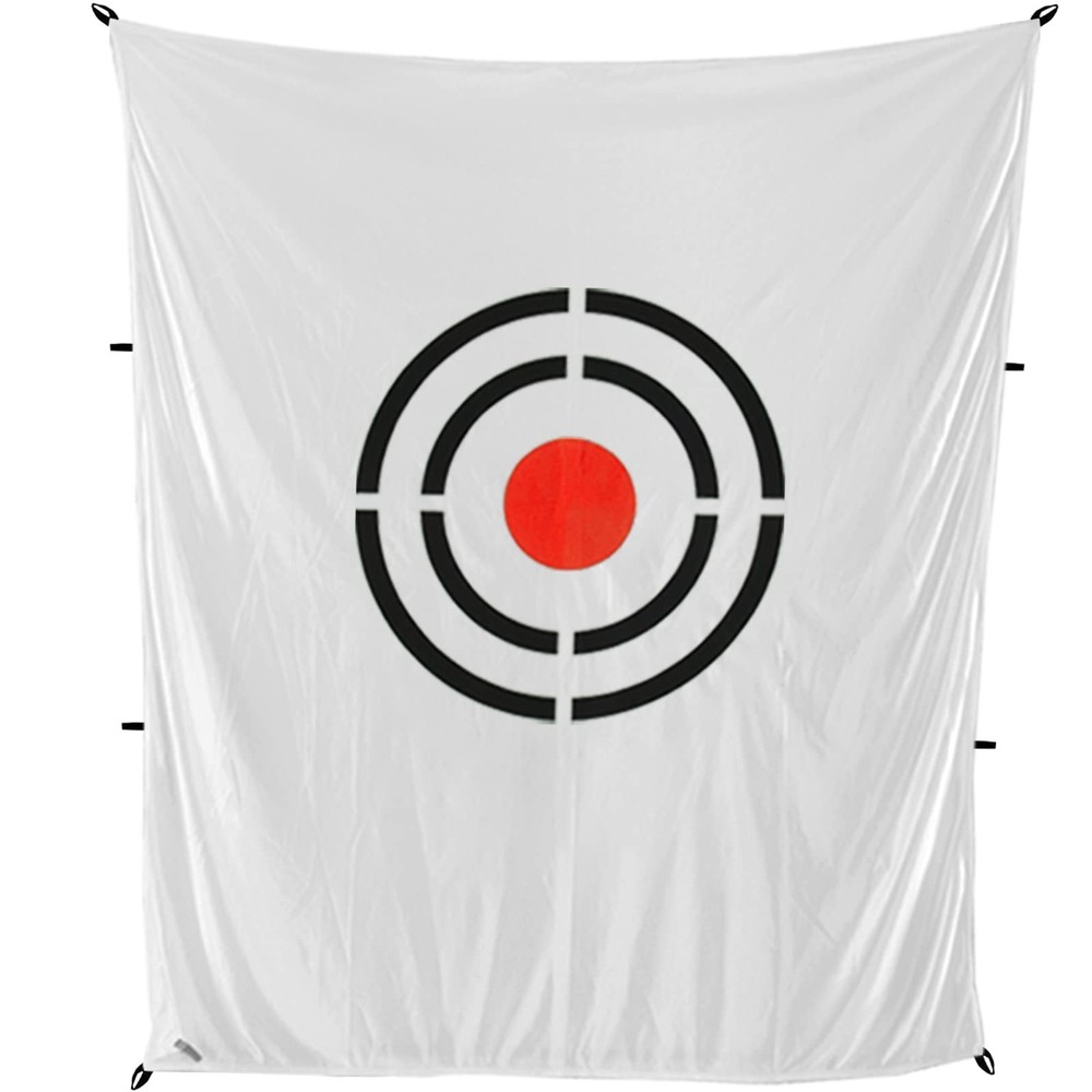 Golf Target Hitting Cloth - 6 X 5 FT White Fast Setup Sturdy Practice Trainer...