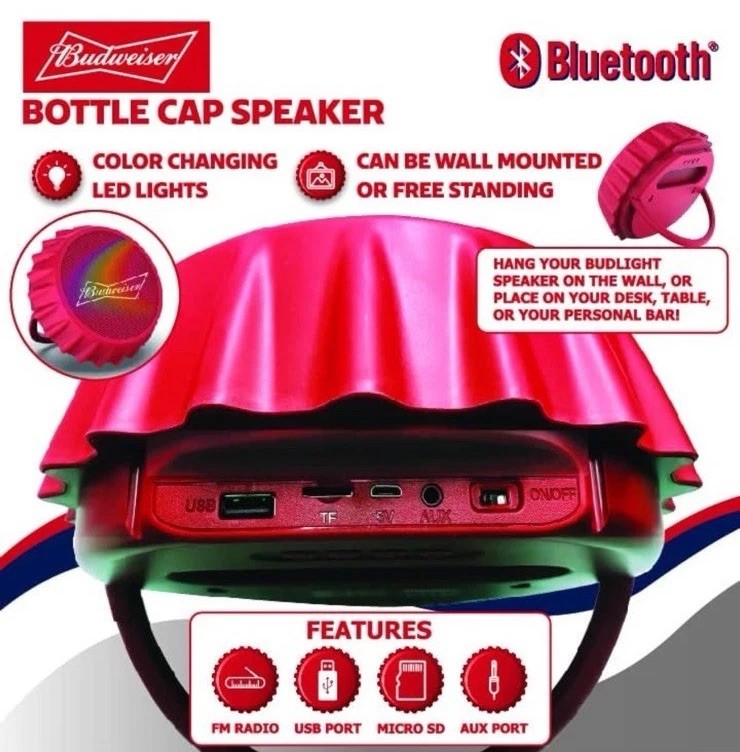 Budweiser Bottle Cap Speaker