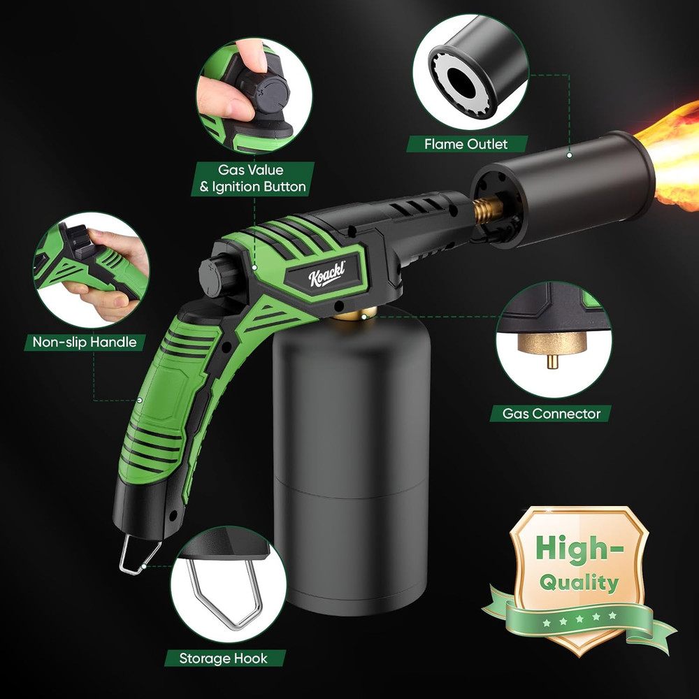 Powerful Propane Torch, Propane Torch Head, Kitchen Cooking Culinary Torch Light