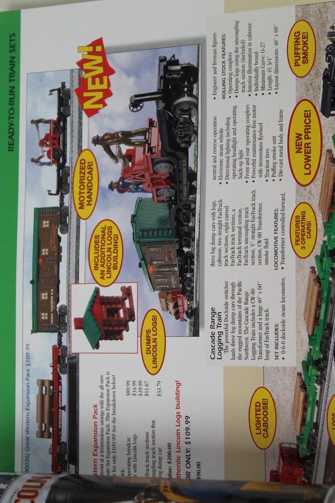 2007 Lionel Train Catalog Volume 1 and 2 - Harry Potter